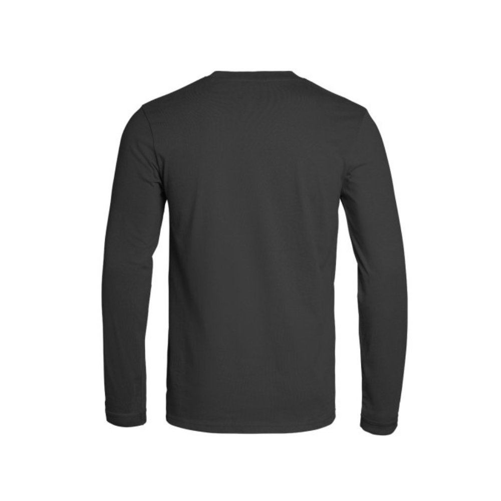 T-shirt Strong à manches longues en coton tan, disponible en tailles XS à 3XL, certifié Oeko-Tex Standard 100 de A10 Equipment