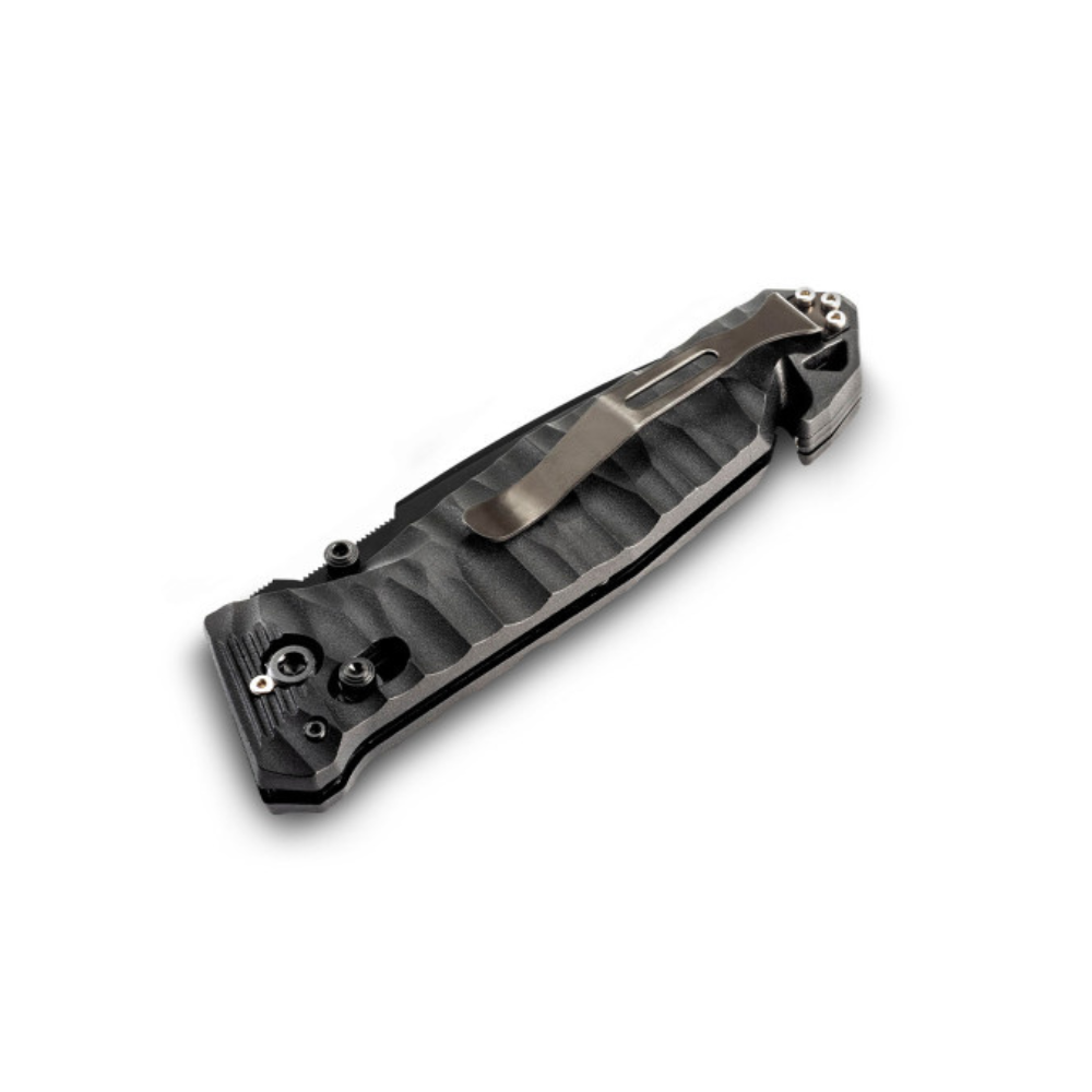 Couteau pliant Cac S200 Vengeur Édition avec lame mixte et manche toxifié, fabriqué à Thiers, France