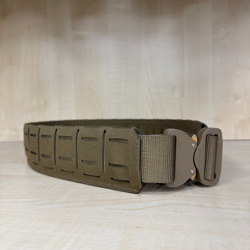 Ceinture tactique ultralégère ISTC TAN de Retex Solution avec système PALS/Molle, manchon en Cordura 500D