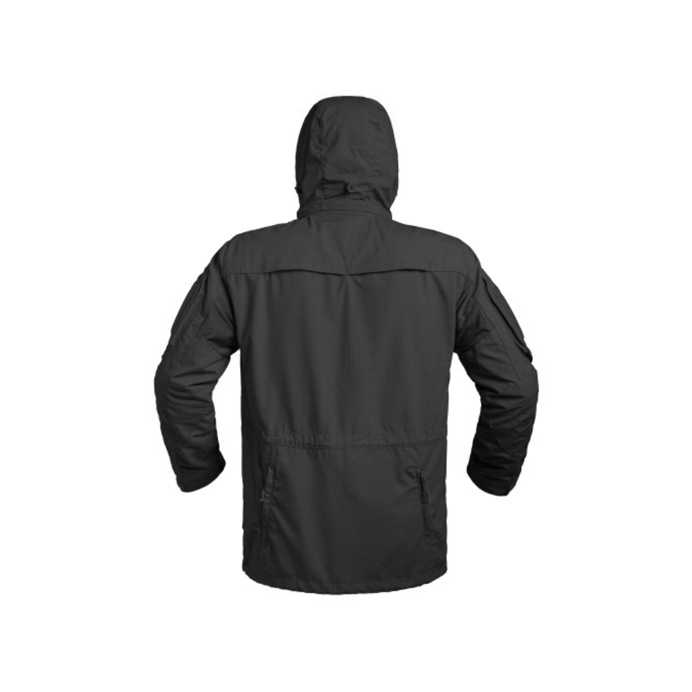 Veste longue Fighter de A10 Equipment, résistante et ergonomique pour combattants, avec capuche amovible et poches spacieuses
