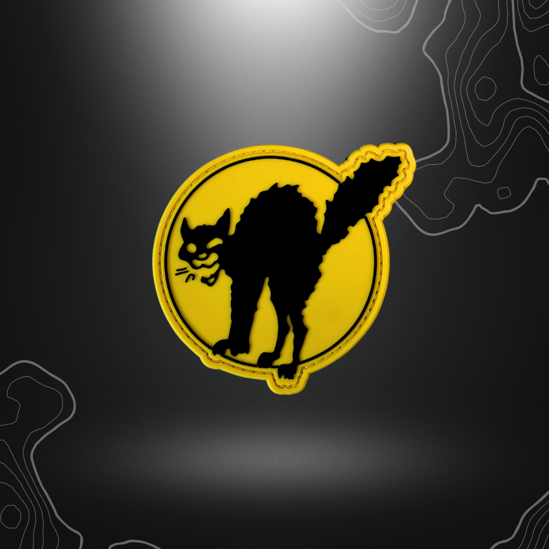 Patch de chat noir en PVC pour les superstitieux