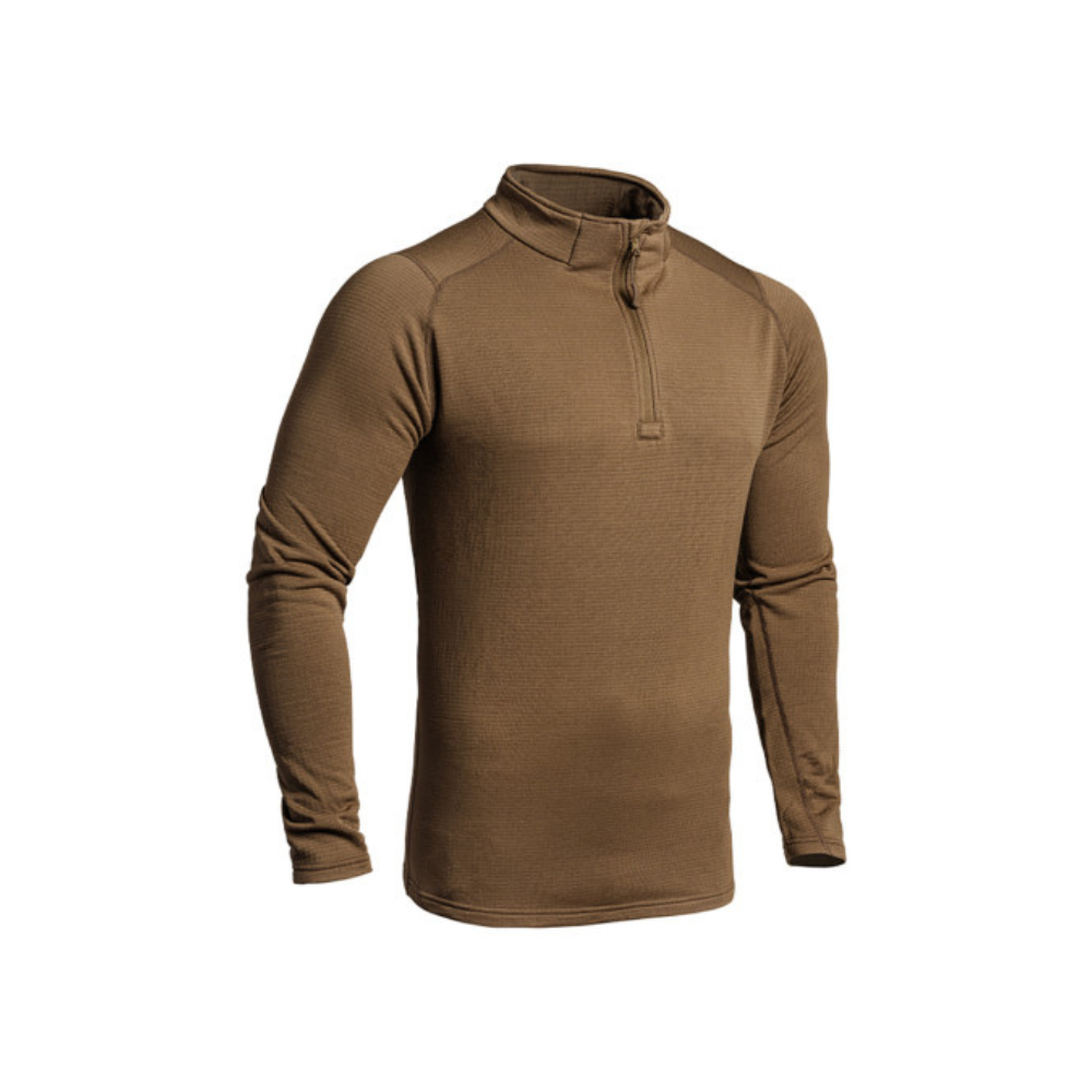 Sweat zip thermique A10 Equipment en polyester et nylon, offrant une excellente isolation thermique jusqu'à -20°C, respirant et confortable avec doublure polaire FLEECE TECH SQR.
