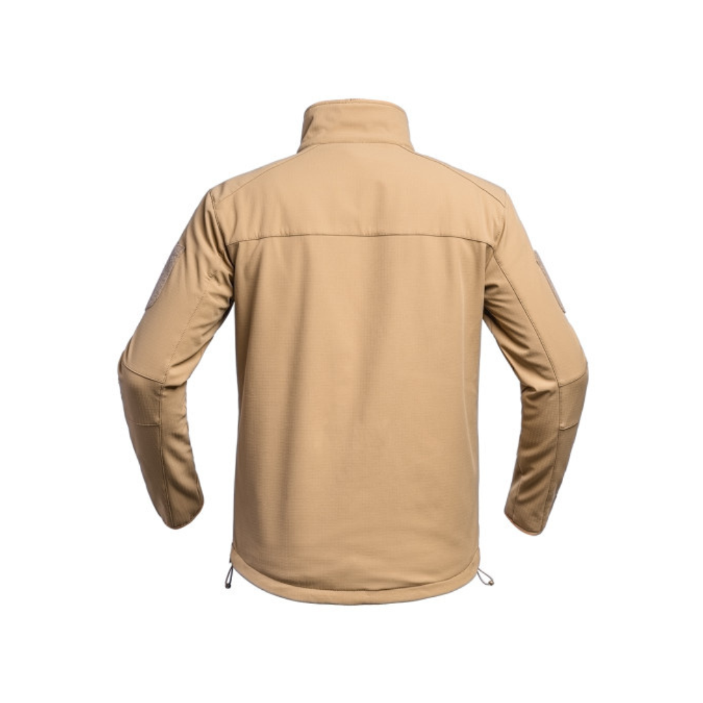 Veste softshell Fighter Tan résistante et ergonomique par A10 Equipment