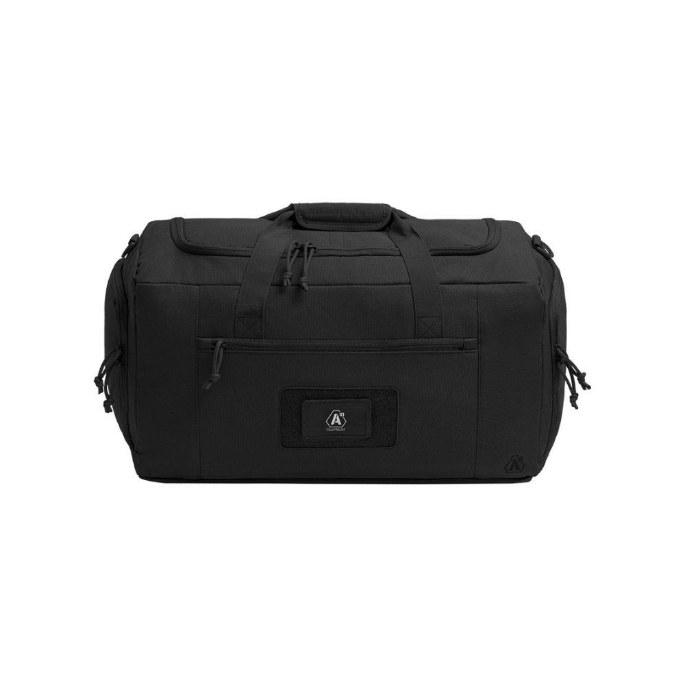 Robuste sac de transport Transall 45L de A10 Equipment, conçu pour une utilisation optimale et durable en polyester hautement résistant avec plusieurs options de portage et de nombreuses poches fonctionnelles.