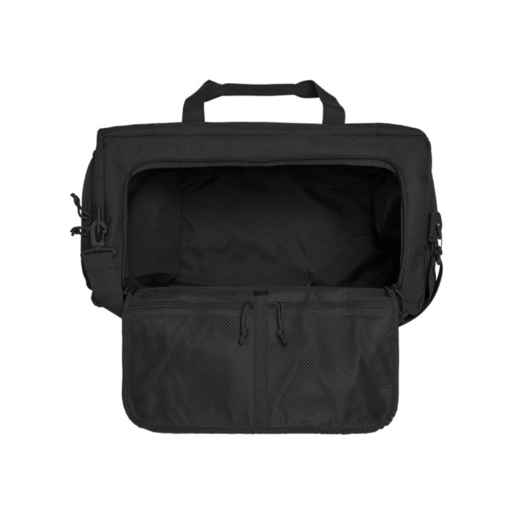 Sac de transport robuste TRANSALL 45L A10 Equipment, idéal pour les missions opérationnelles, en polyester résistant et déperlant avec plusieurs poches et options de portage.