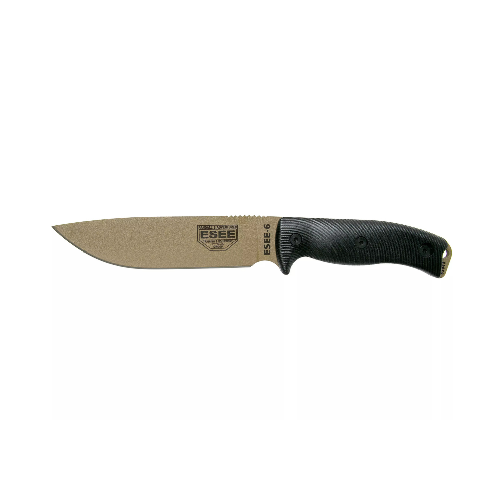 MES MODEL 6 DARK EARTH BLADE 3D ZWART G10 | ESEE