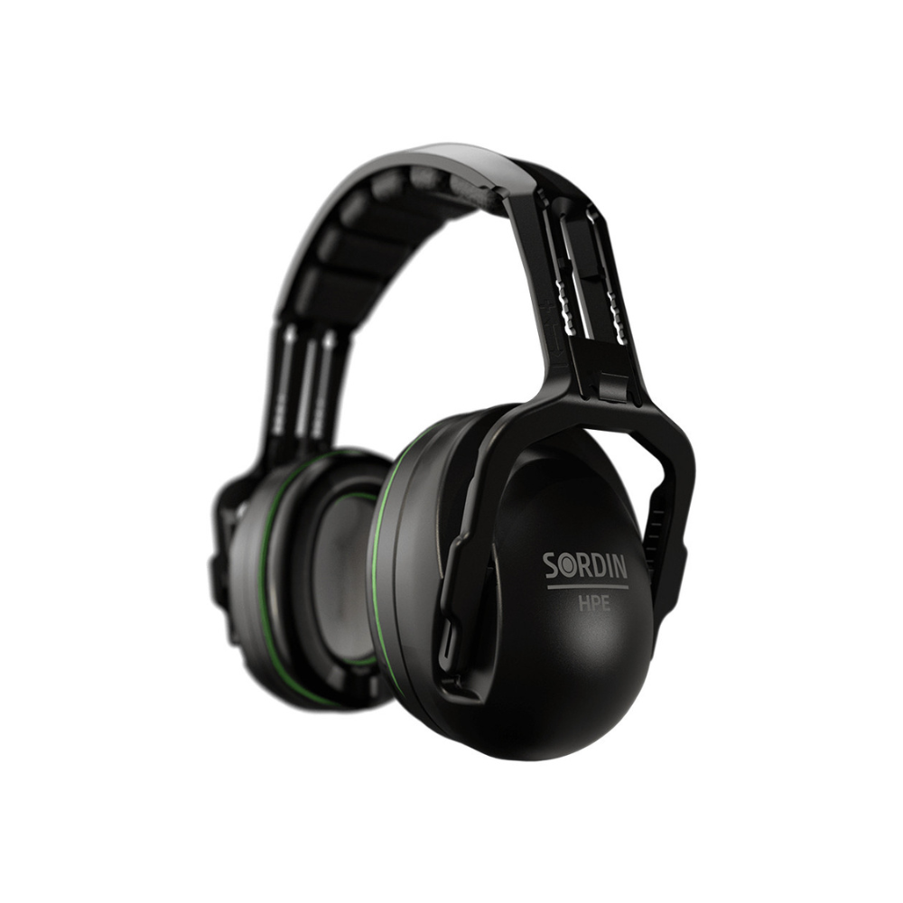 MSA Sordin Classic HPE SNR casque anti-bruit noir avec coquilles en ABS et coussinets de réduction du bruit en mousse