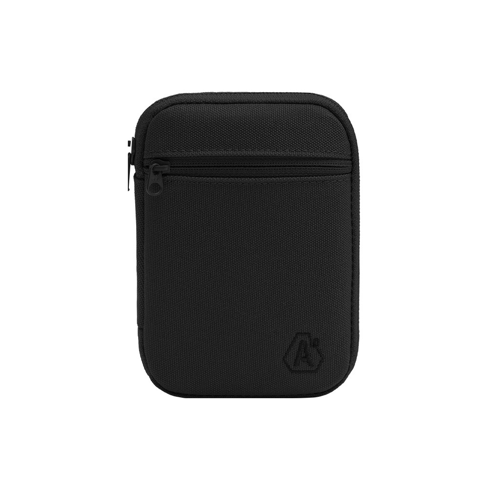 Portefeuille militaire robuste TRANSALL d'A10 EQUIPEMENT, en polyester résistant, avec multiples compartiments pour cartes et étiquette bagage, en couleur noir.