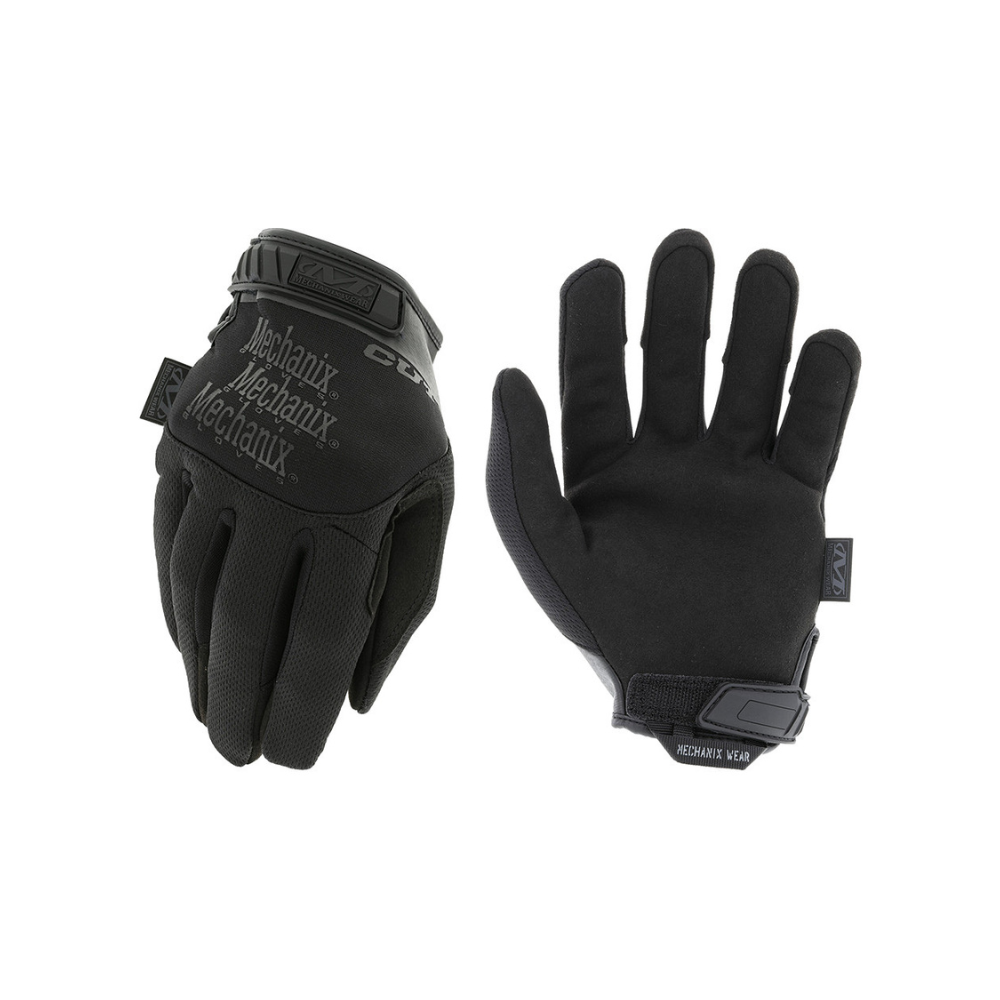Gants anti-coupure et anti-perforation noirs Pursuit D5 de Mechanix, conçus pour les armées et les forces de sécurité, offrant une protection et une sensibilité au toucher optimales