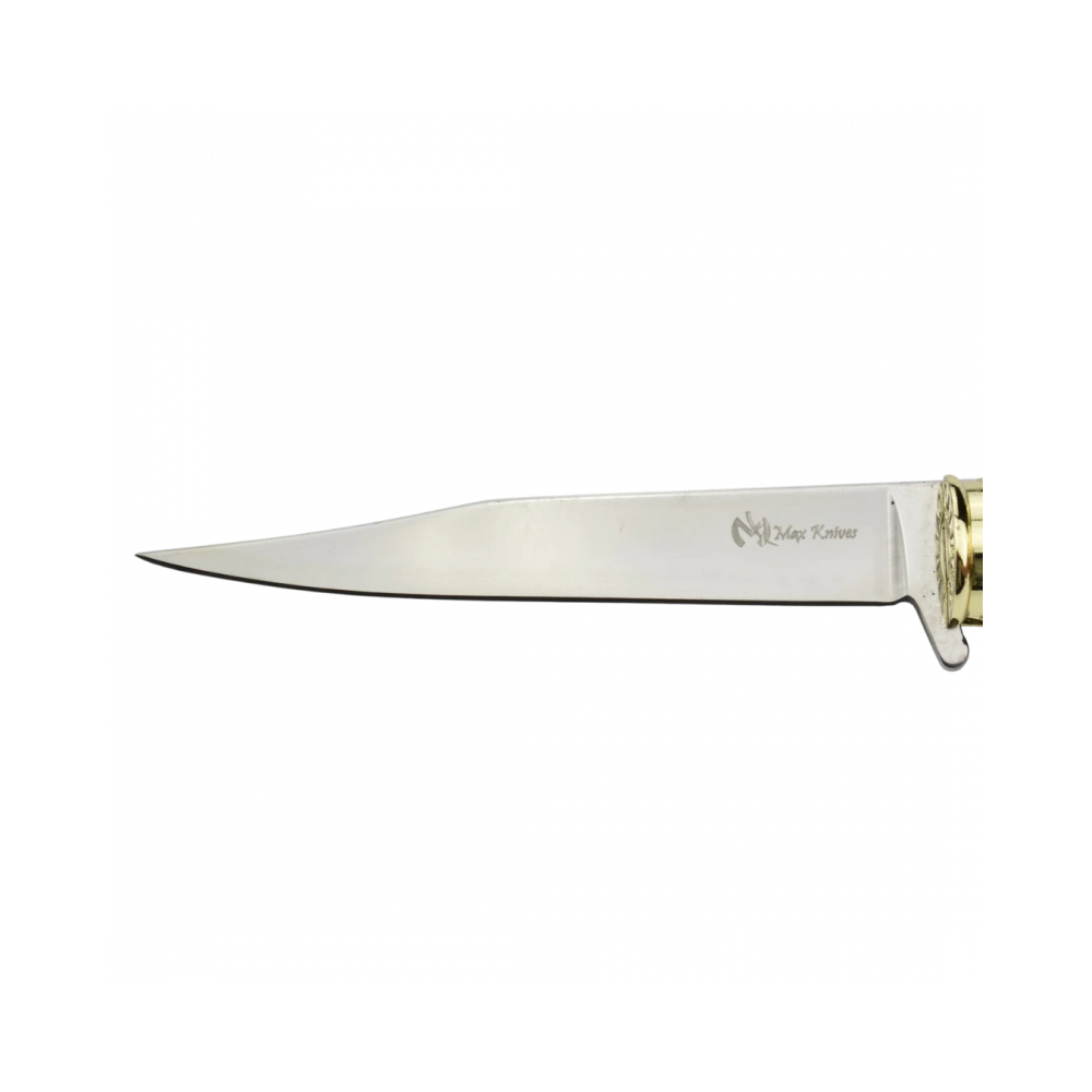 Max Knives MX 13005 couteau pliant en forme de balle calibre 50 avec une lame de 100mm et longueur totale de 240mm