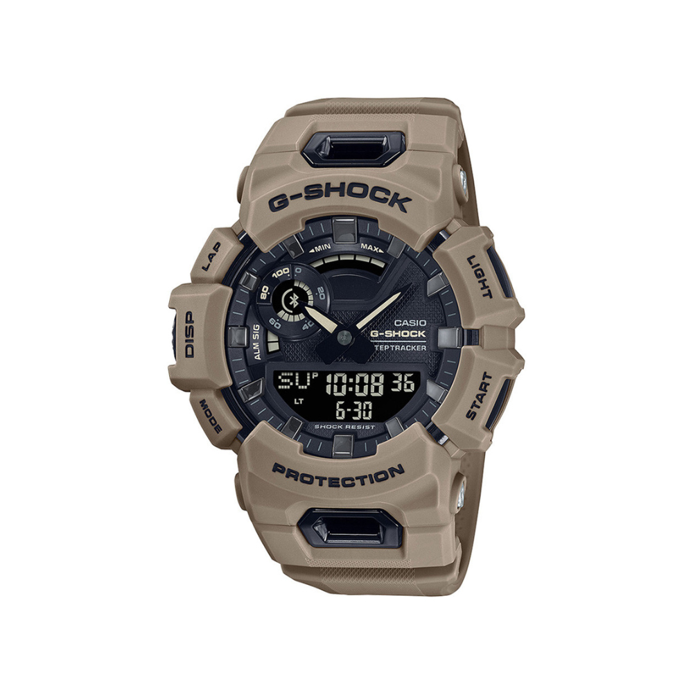 Montre sportive et robuste G-SHOCK GBA-900 de Casio avec connectivité Bluetooth, fonction podomètre et étanchéité jusqu'à 20 bars
