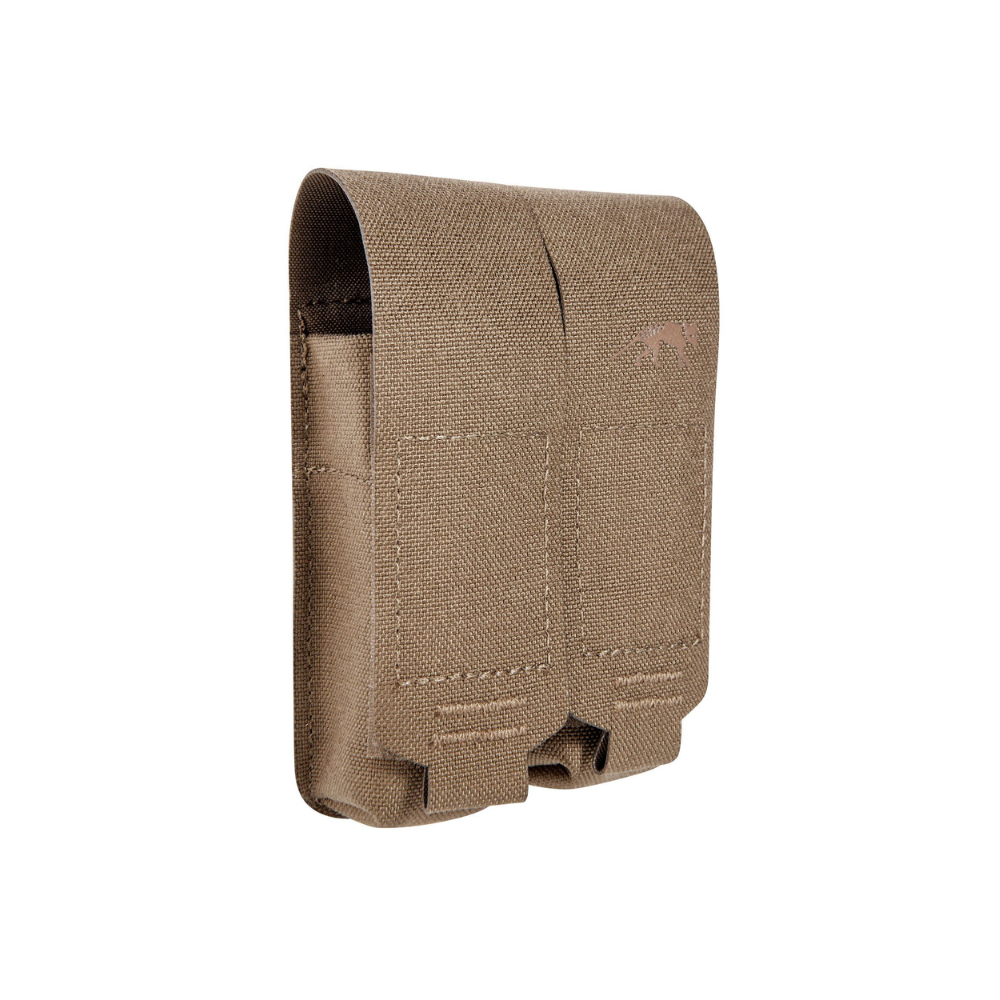 Porte chargeur double TT DBL PISTOL MAG POUCH MKIII de TASMANIAN TIGER en Cordura, compatible avec différents modèles de pistolets