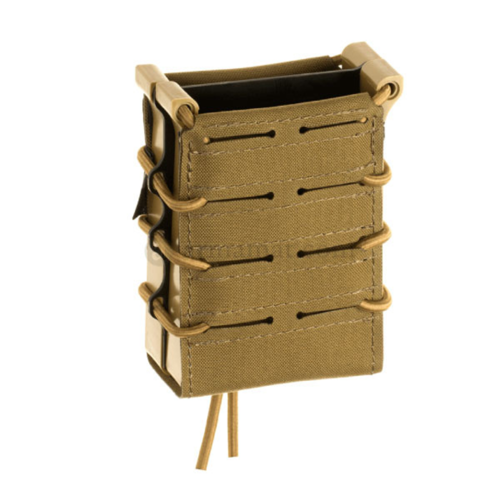 Porte-chargeurs double fusil 5.56 Coyote de Templar's Gear, ultraléger et fabriqué avec des matériaux de qualité, idéal pour un placement stable et sécurisé des chargeurs.