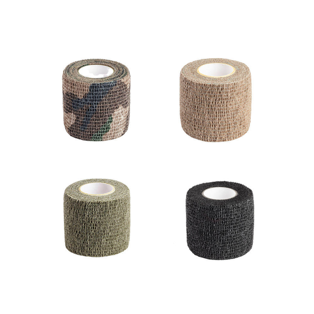 Image de bande auto-agrippante noire de 5cm x 4.50m, résistante à l'eau et réutilisable, de A10 Equipment