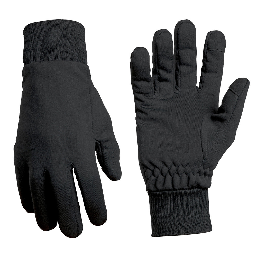 Des gants noirs Thermo Performer de A10 Equipment, offrant une protection thermique de -10 à -20°C et dotés d'une ergonomie optimale pour le confort et la protection contre le froid.