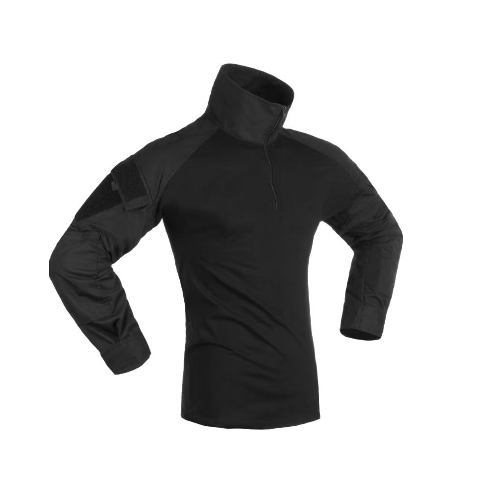 Chemise de combat UBAS Invader Gear, équipement tactique de haute qualité avec propriétés d'évacuation de l'humidité et renforts aux coudes.
