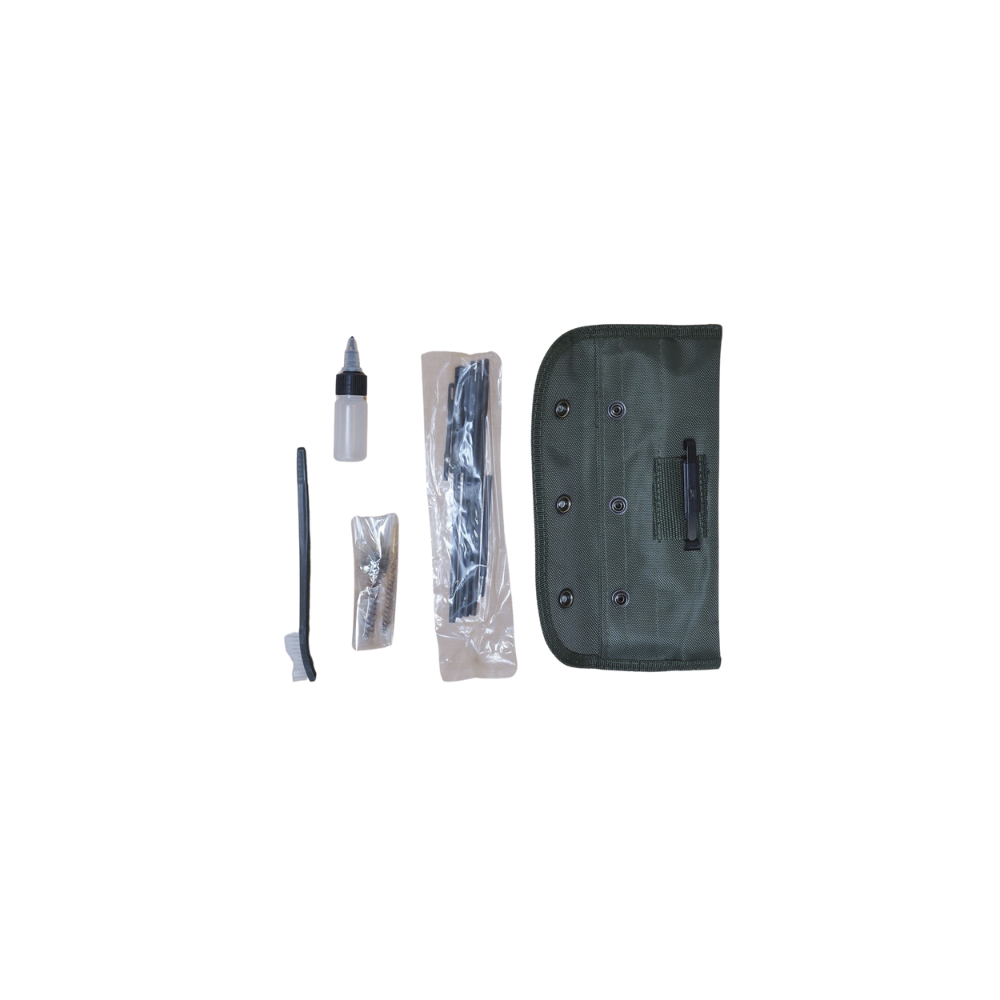 Kit de nettoyage 5.56 Vert Olive pour Famas avec écouvillon et pochette de rangement - OPEX