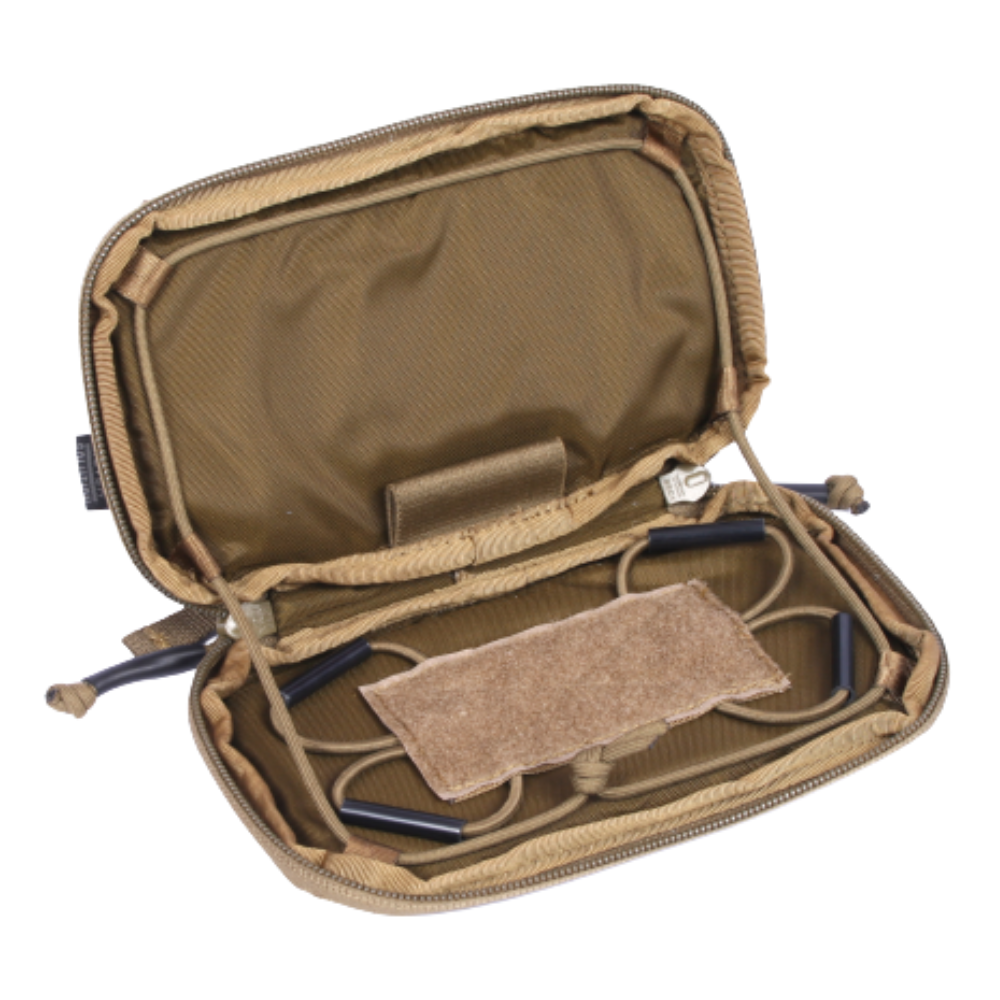 Poche Molle Admin pour téléphone en tissu Cordura 1000D avec fixation MOLLE, support velcro et porte-stylet par Retex Solution