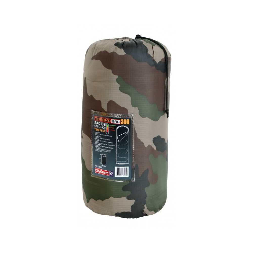 Cityguard Thermobag 300 sac de couchage résistant à l'eau et aux déchirures, transformable en couverture, avec température de confort de 12°C