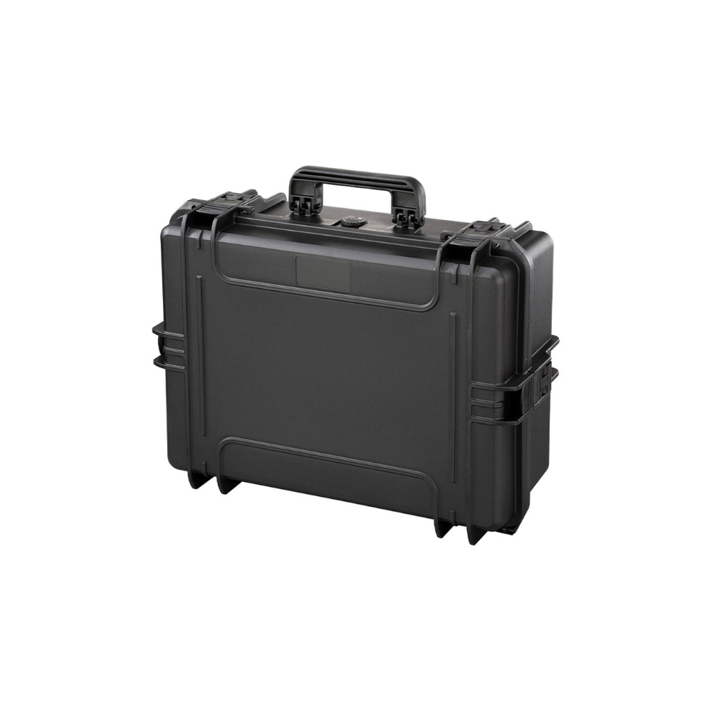 Valise de transport étanche noire MAX505S de Max Cases, résistante aux chocs et dotée de mousses prédécoupées pour une protection optimale