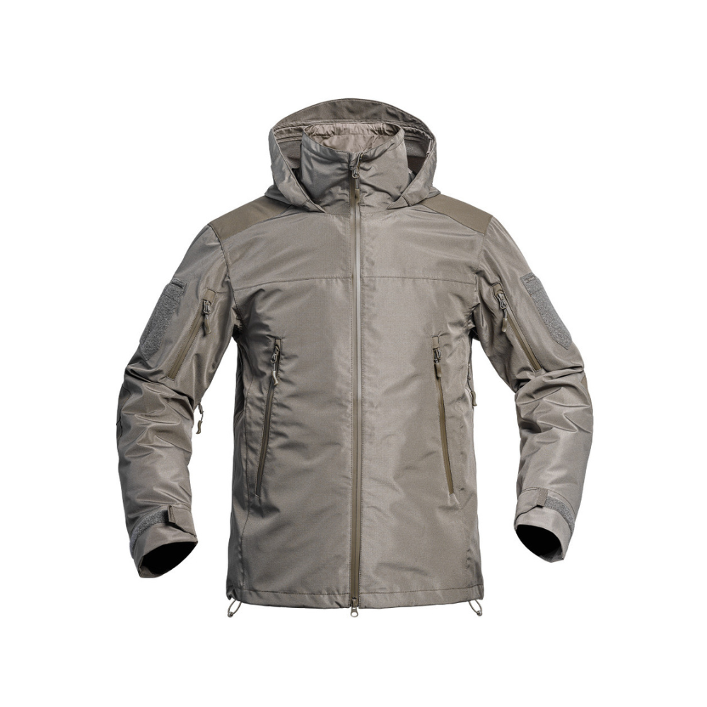 Parka militaire Hardshell Fighter par A10 Equipment avec technologie HARD-SHELL 2 couches, tissu Ripstop 2.5 et zones renforcées en Cordura