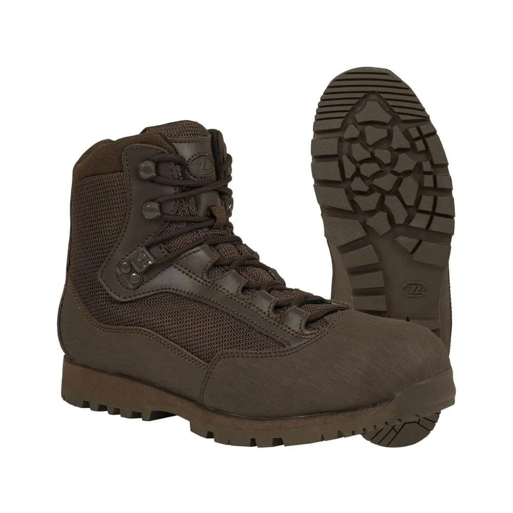Chaussures de randonnée Pentland Marron de Highlander, bottes militaires imperméables et respirantes pour terrains difficiles