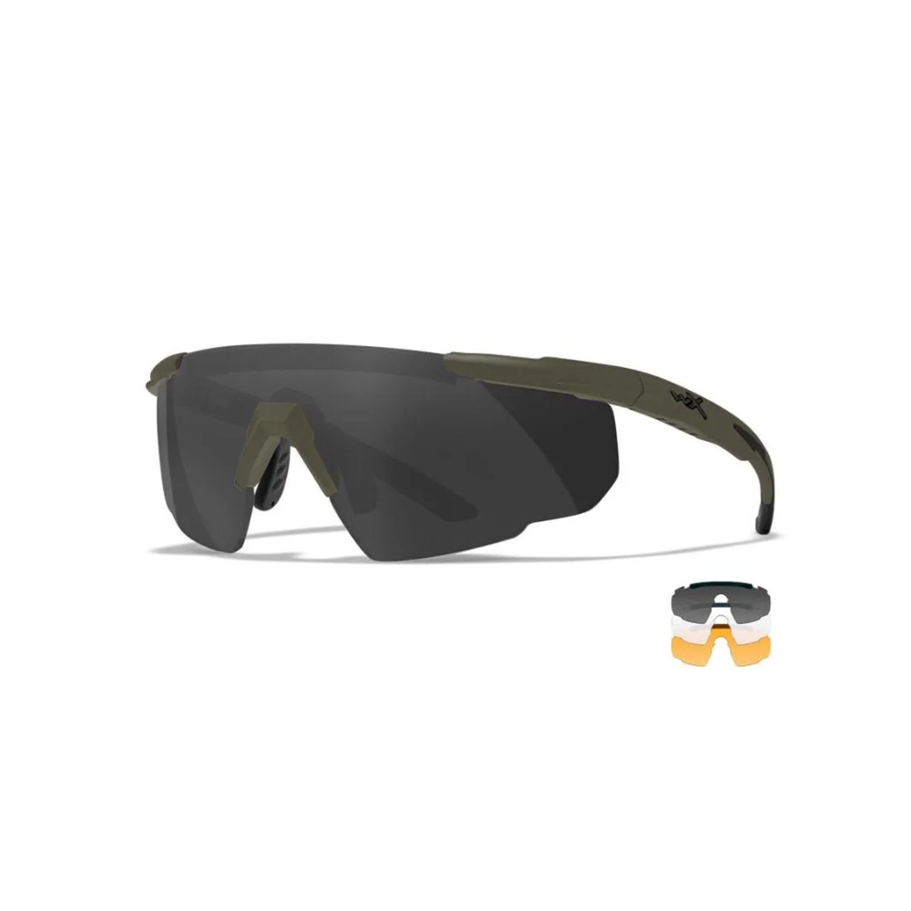 Balistique Saber Advanced lunettes de protection avec verres interchangeables de WileyX en différentes couleurs