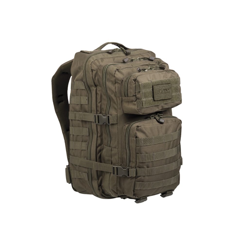 Large Sac à dos US Assault 36L Mil-Tec avec renforcement de dos et compartiments divers