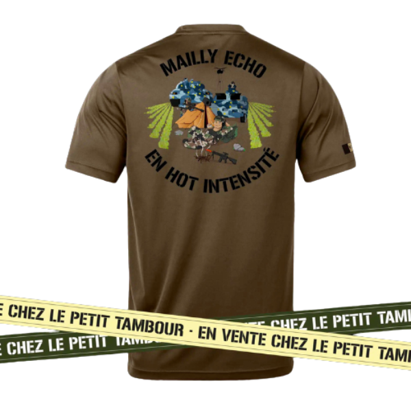 Design exclusif de T-Shirt Mailly Echo par Mike Echo pour rescapés du CENTAC/CENZUB