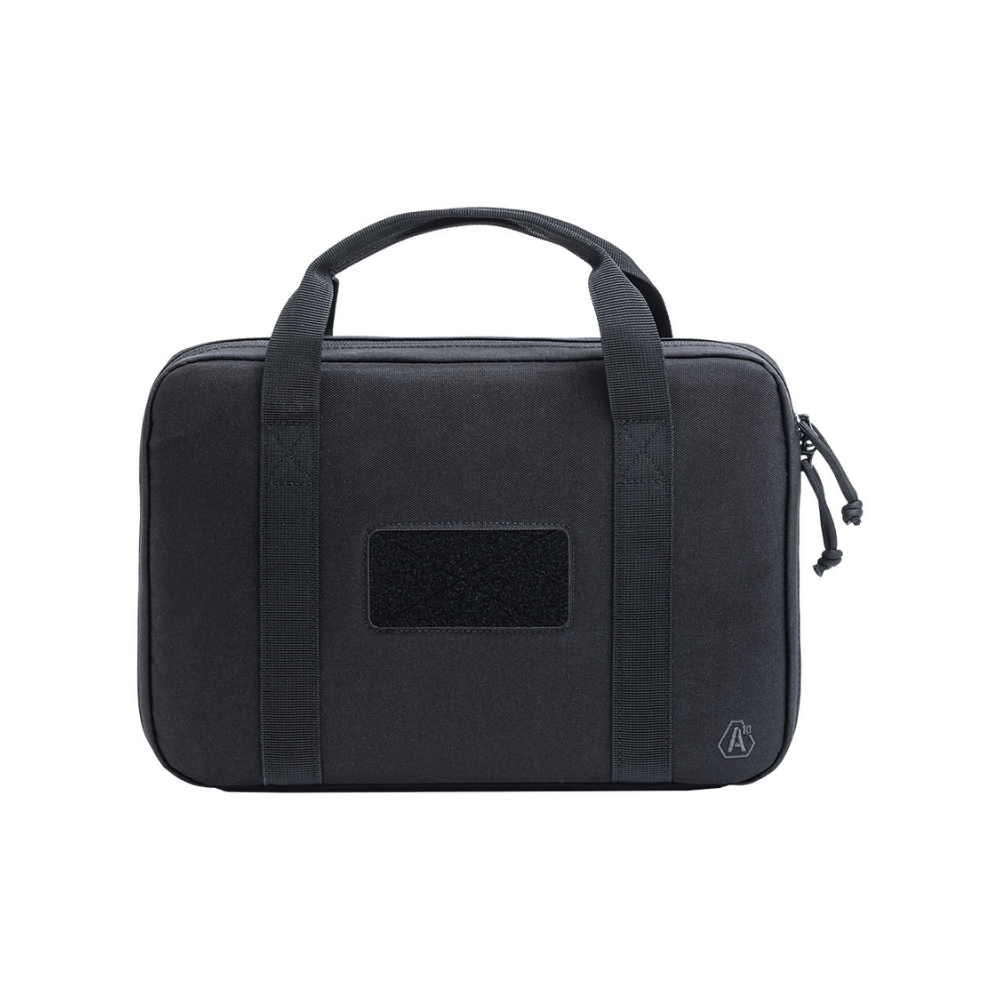 HOUSSE SOUPLE PISTOLET DELTA NOIR par A10 EQUIPMENT, pour le rangement et la protection sécurisée de votre arme lors de vos déplacements.