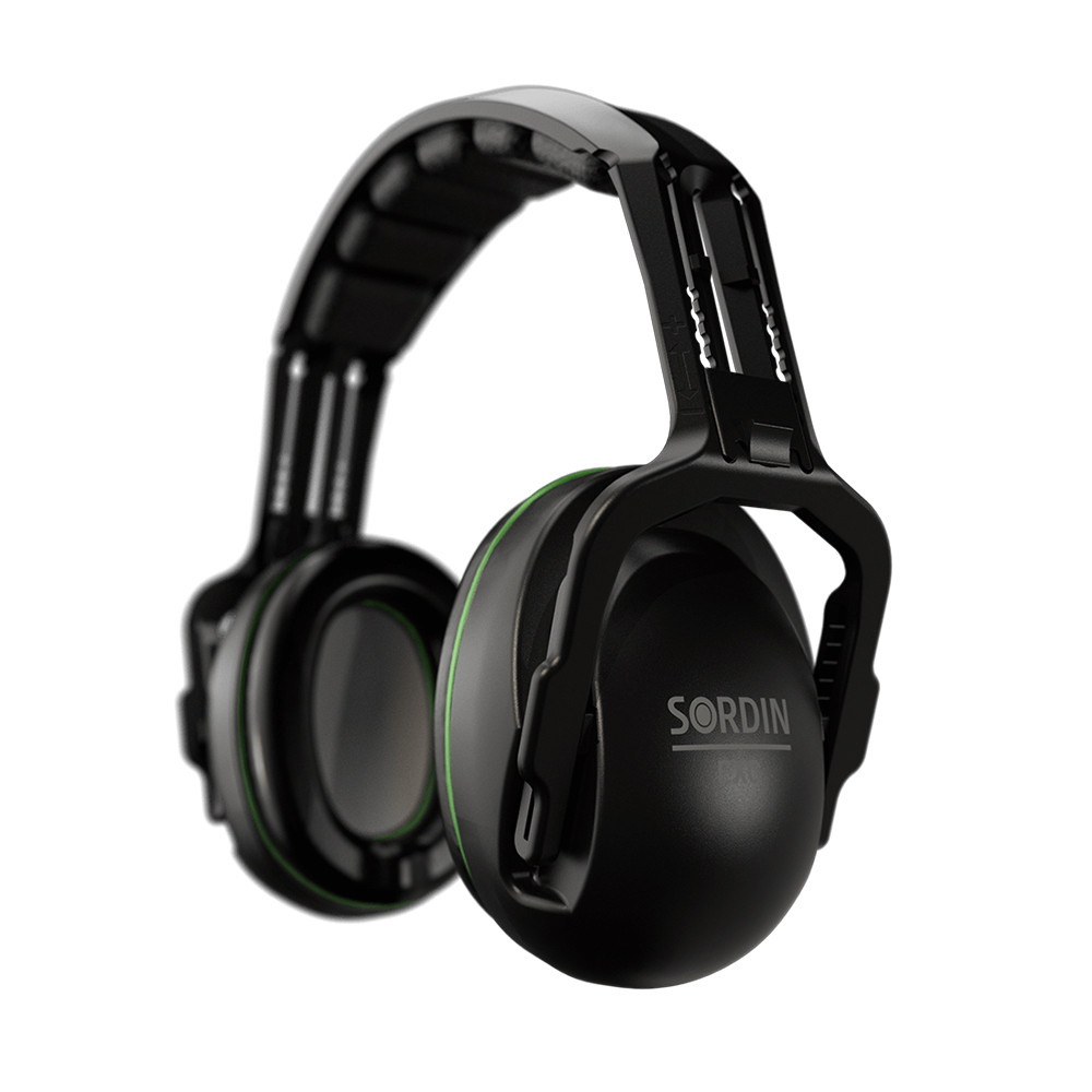 MSA Sordin Classic noir, casque anti-bruit avec atténuation SNR 27 db, confortable et réglable, conforme aux normes EN.