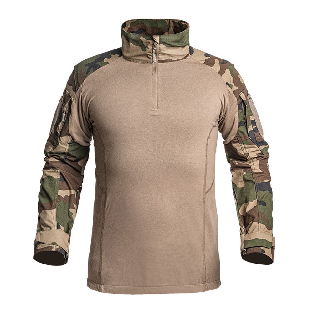 Chemise militaire UBAS FIGHTER CAM CE par A10 EQUIPMENT, hautement résistante et fonctionnelle pour combattants