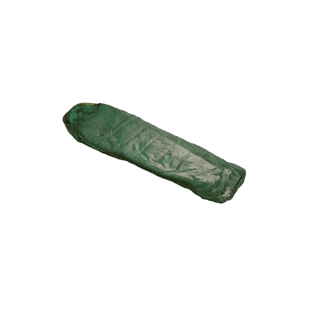 Sac de couchage vert résistant au froid extrême de BCB, forme momie avec capuche, remplissage en microfibre synthétique et extérieur en nylon Ripstop durable