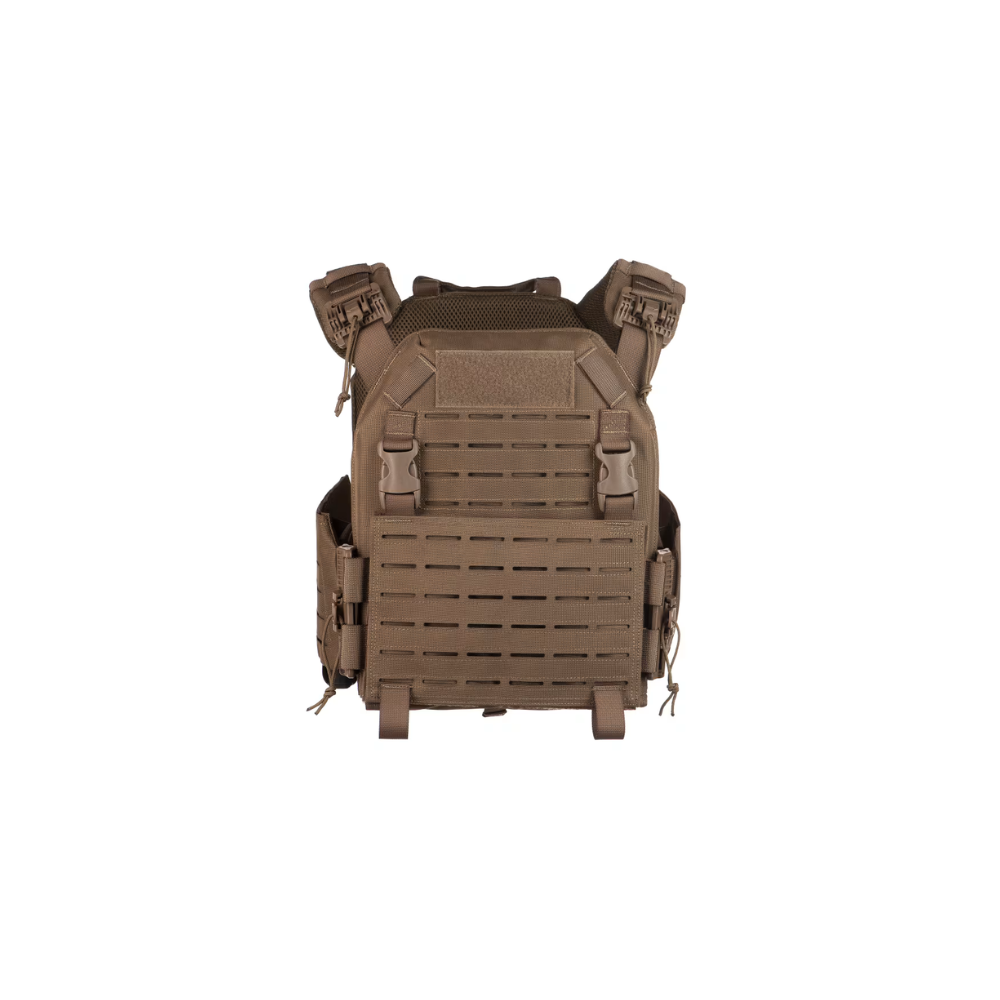 Gilet de combat Reaper QRB Plate Carrier Coyote d'Invader Gear, léger et polyvalent, support pour plaques balistiques, système MOLLE complet, technologie de découpe laser, tissu robuste