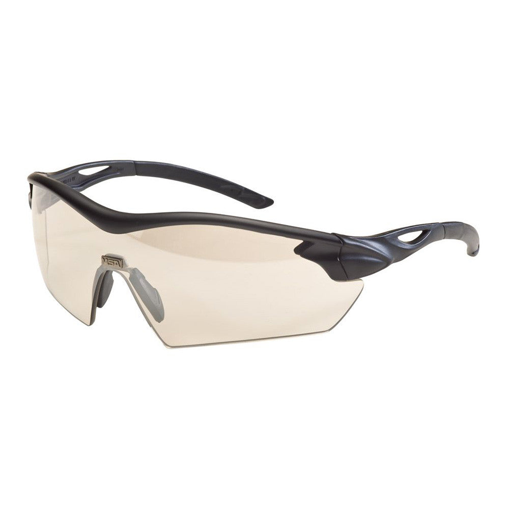 MSA Lunettes de protection balistique photochromique noires avec revêtement Sightgard anti-buée et anti-rayure, écran fumé pour un effet anti-éblouissement, filtre UV 99,