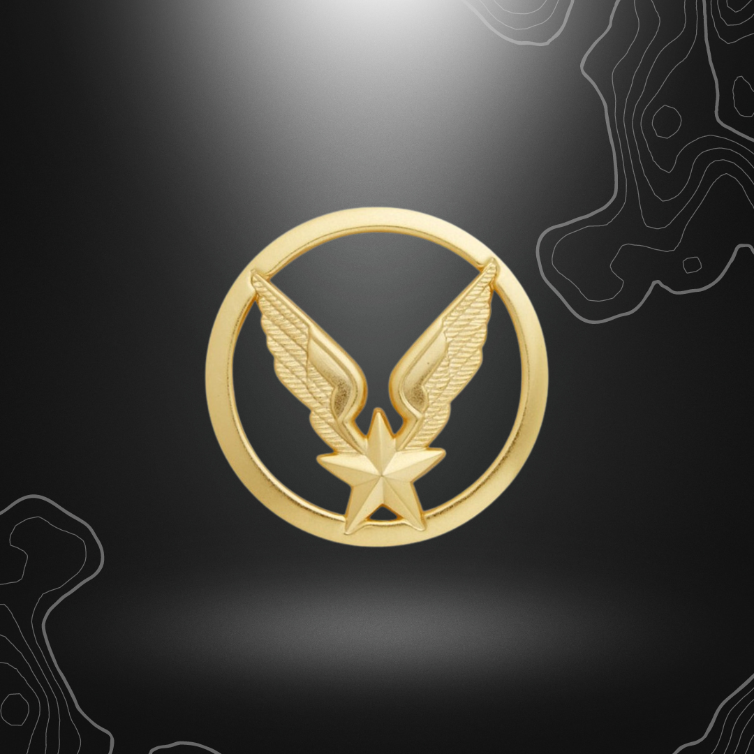 Logo doré d'insigne de béret ALAT