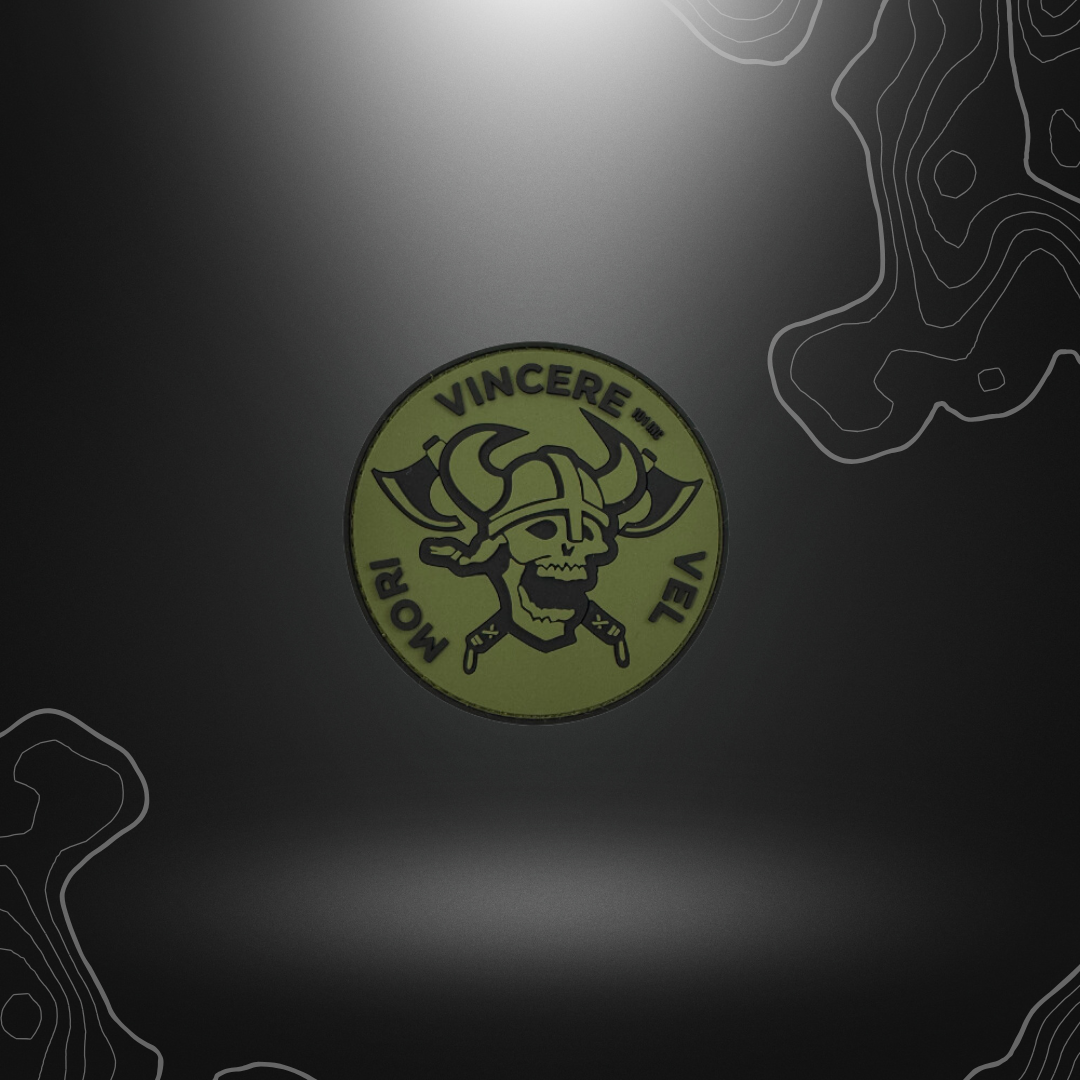 Patch Vincere Vel Mori en basse visu PVC pour décoration