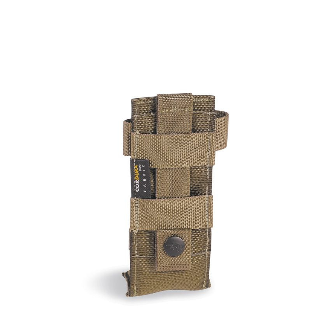 Porte garrot TT Tourniquet Pouch de Tasmanian Tiger en tissu Cordura 700 den avec système MOLLE, fermeture Velcro et dimensions de 12 x 7 x 2,5