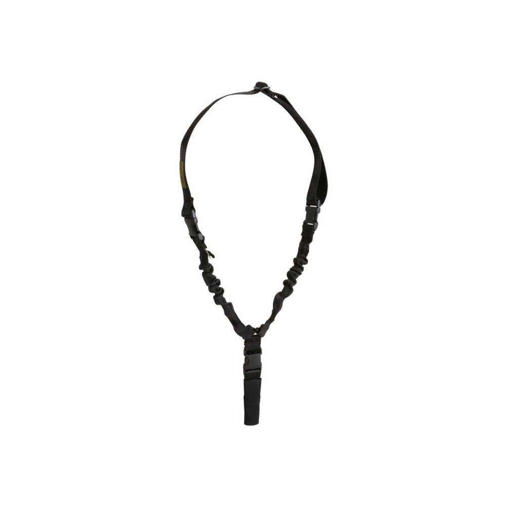 Sangle 1 point HK TT Single Sling Coyote de Tasmanian Tiger avec mousqueton, bandes élastiques et Molle, 30 mm d'épaisseur, poids 150g