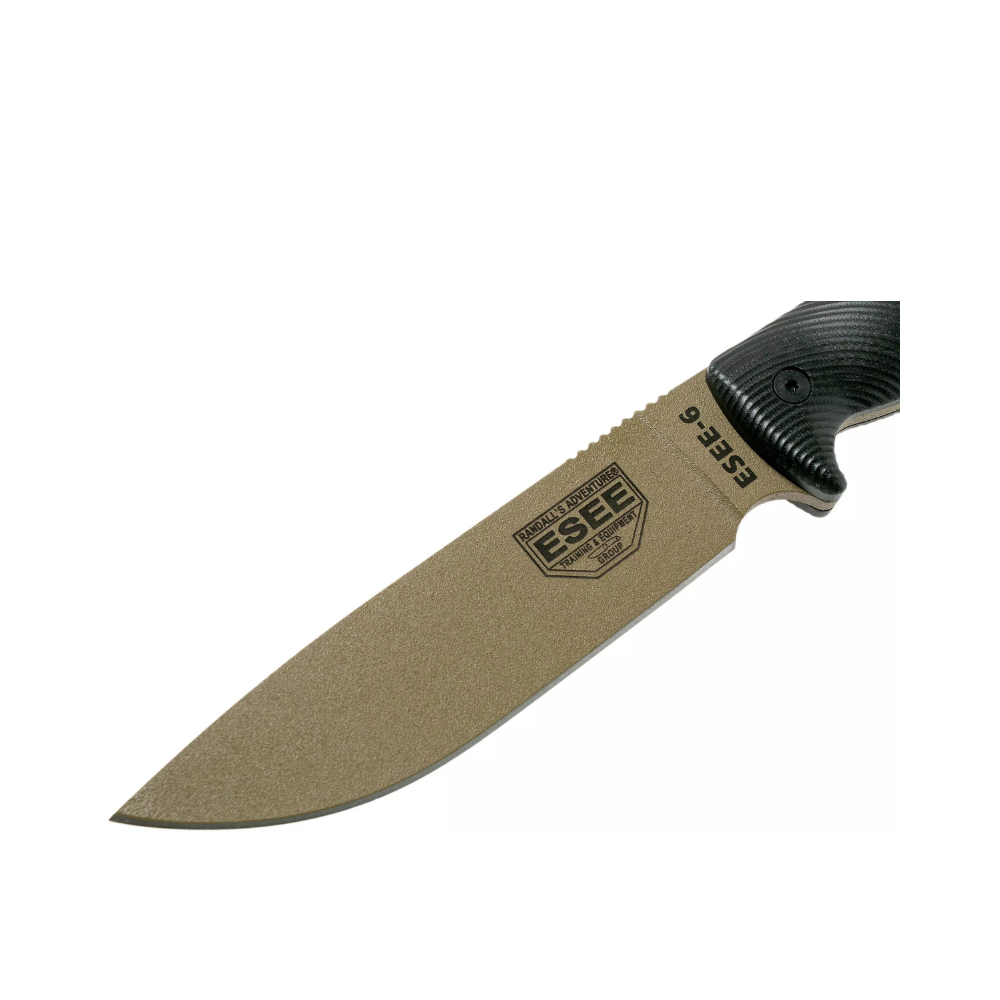 MES MODEL 6 DARK EARTH BLADE 3D ZWART G10 | ESEE