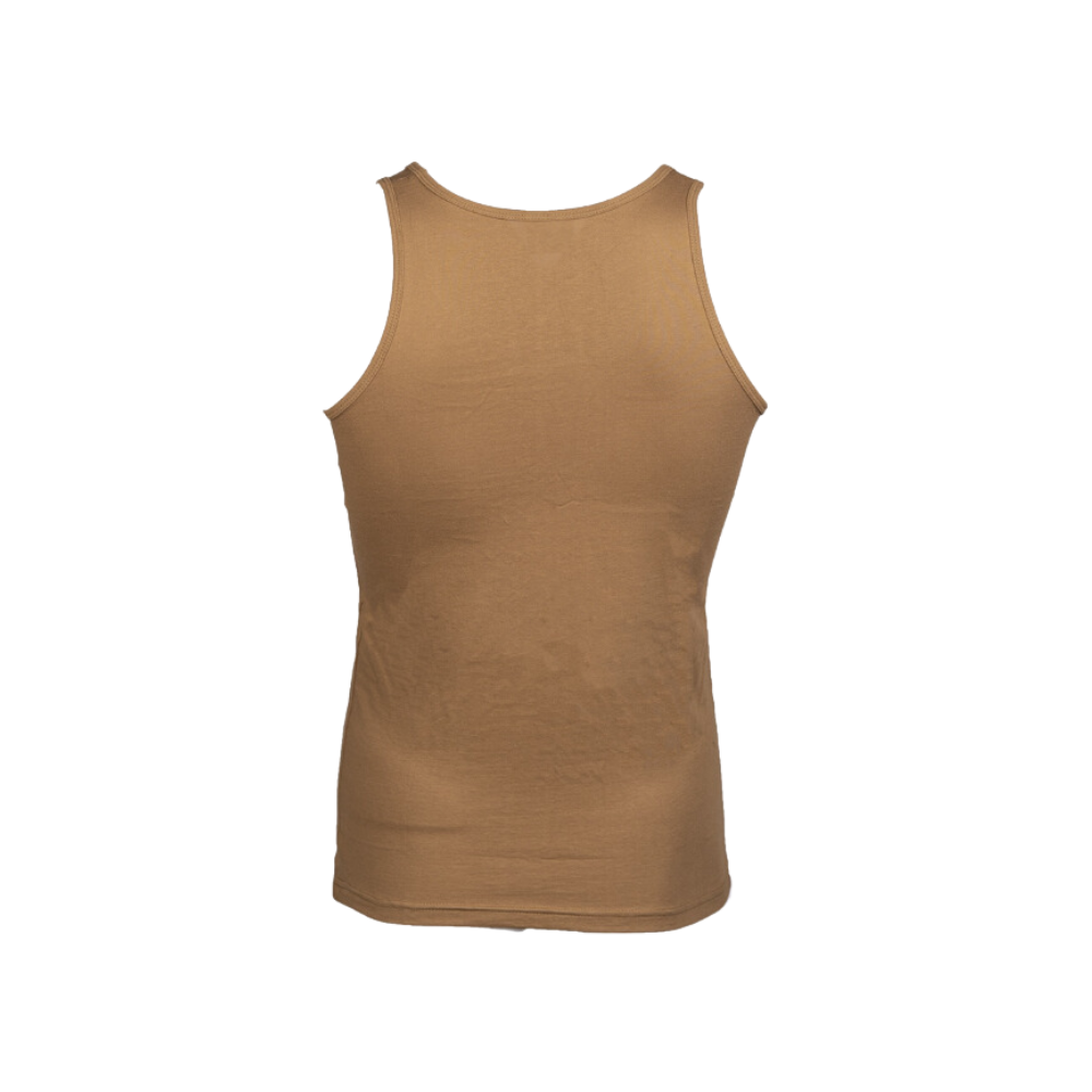 Tank top Mil-Tec en coton vert olive, taille petit, peut être porté seul ou comme sous-vêtement