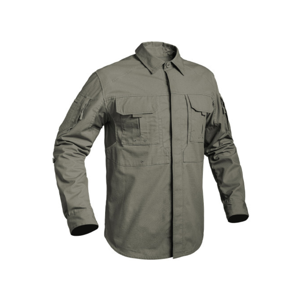 Chemise de combat FIGHTER en tissu Ripstop résistant, ergonomique et fonctionnelle, offrant une grande liberté de mouvement, par A10 EQUIPMENT