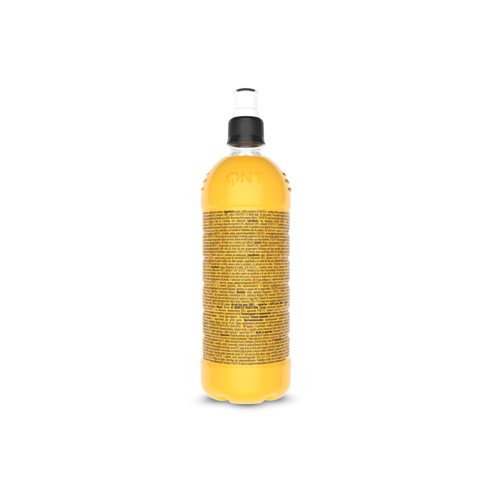 Bouteille de boisson L-Carnitine 700ml de QNT, saveur orange, pour l'hydratation et la combustion des graisses lors de l'effort sportif
