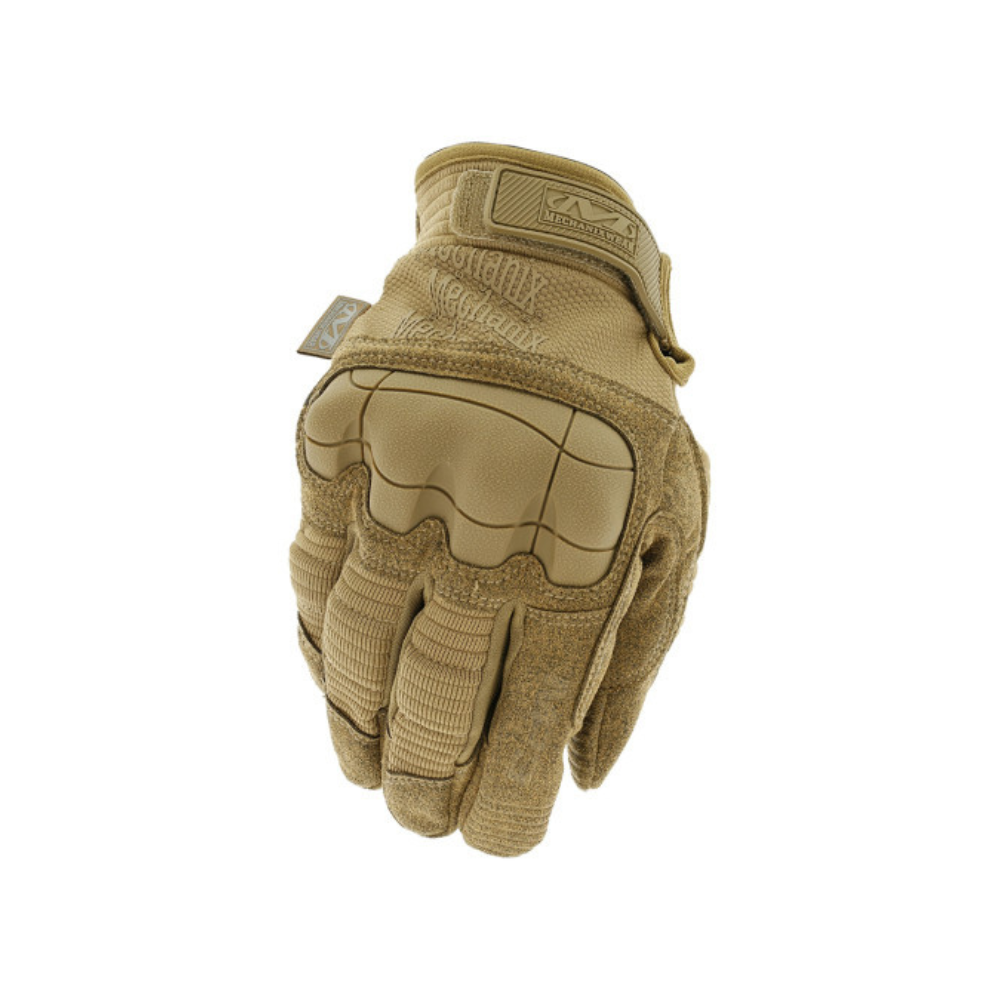 Gants coqués M-Pact 3 de Mechanix pour Armées et Forces de l'Ordre avec tissu respirant TrekDry, coque en caoutchouc thermo-plastique, renforts EVA