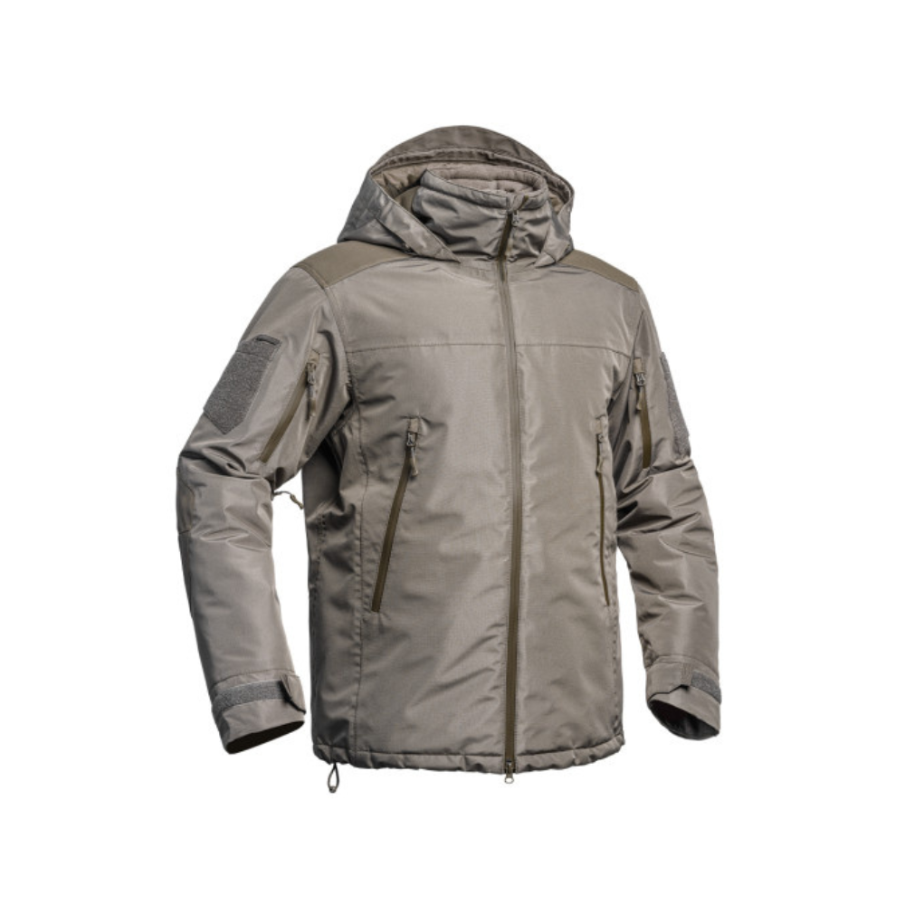 Parka Hardshell XMF 200 Fighter de A10 Equipment, veste militaire imperméable et résistante avec isolation thermique et poches spacieuses