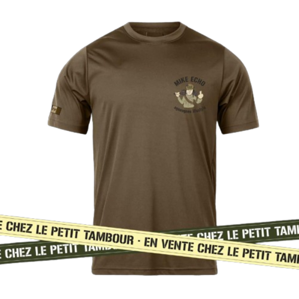 Design exclusif du T-shirt Mailly Echo par Mike Echo en hommage aux rescapés du CENTAC/CENZUB