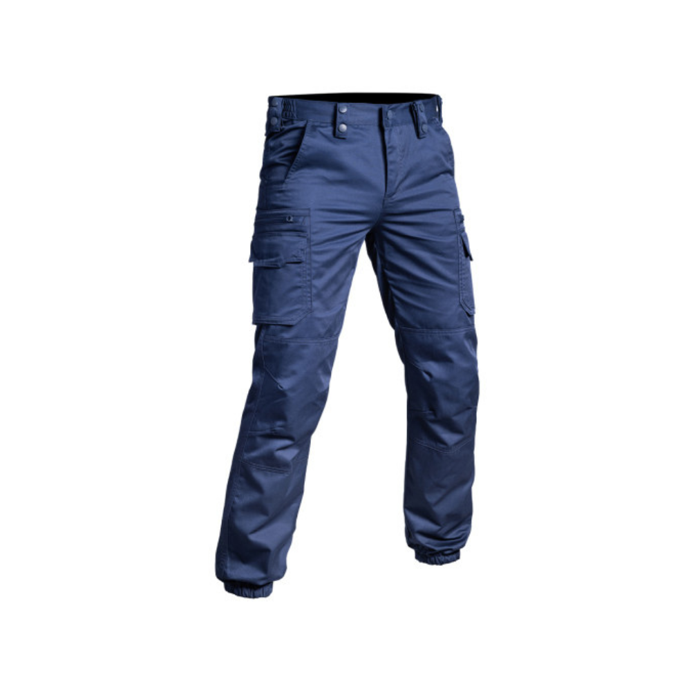 Pantalon V2 SÉCU-ONE bleu marine avec bas élastique, résistant et ergonomique, de A10 Equipment