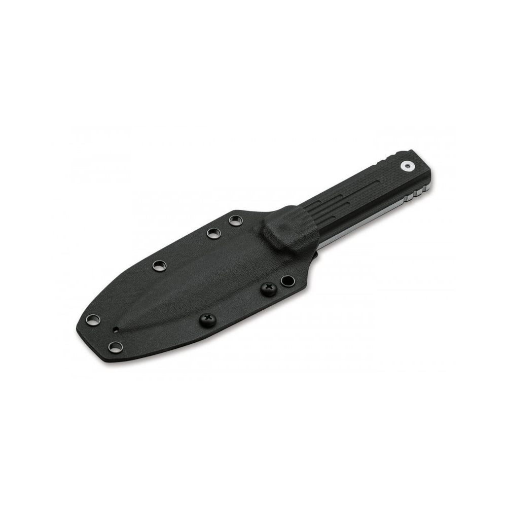 Poignard Böker Plus Omerta 02BO032 avec lame en acier D2 et manche en G10 noir