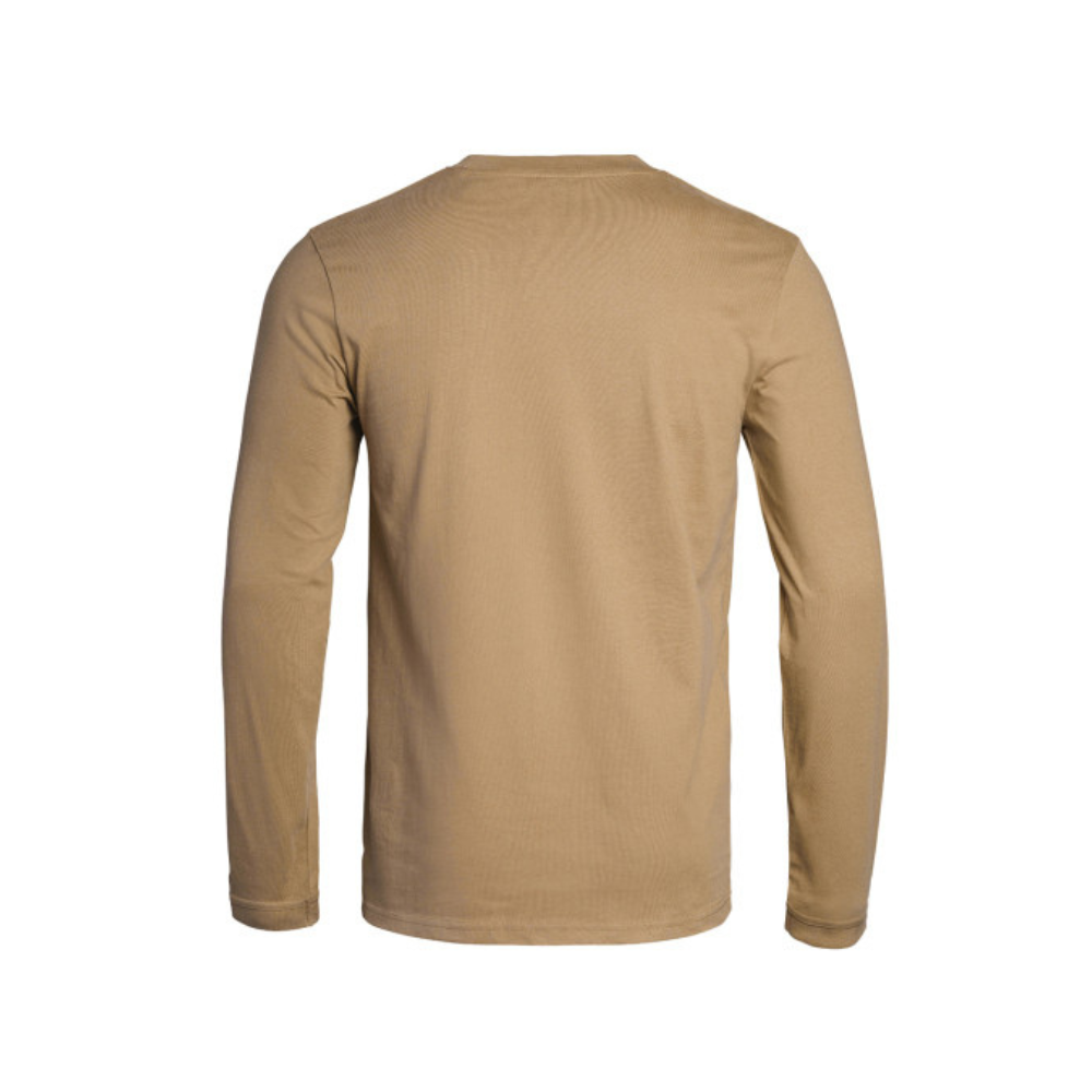 T-shirt à manches longues Strong en coton tan de A10 Equipment, disponible en tailles XS à 3XL