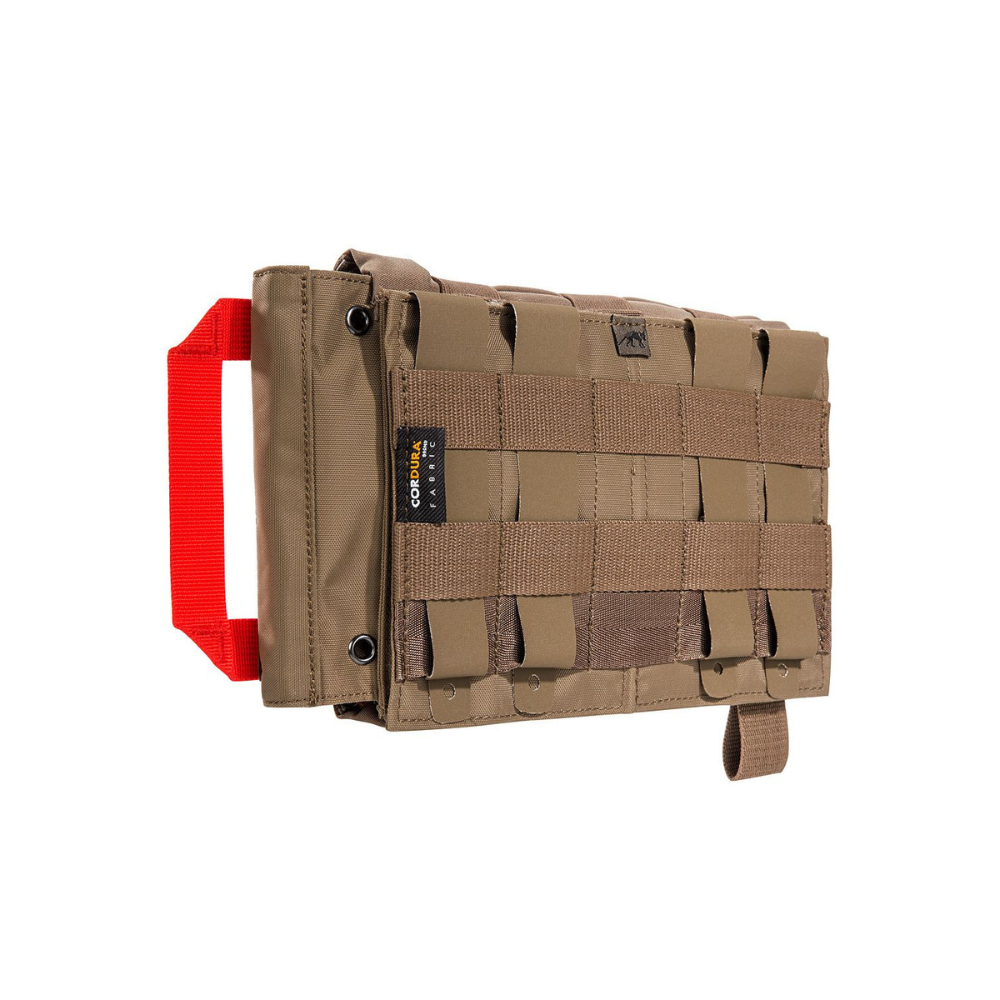 Poche IFAK Velcro® MOLLE TT IFAK Pouch VL Coyote, trousse de premiers soins multifonctionnelle avec fixation Velcro® ou MOLLE, adaptée aux panneaux M
